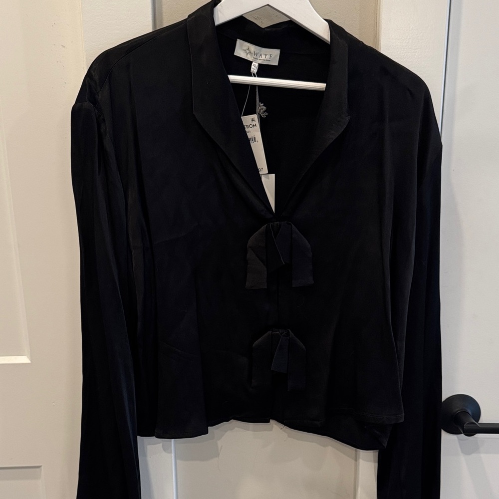 Wayf Black Long Sleeve Top